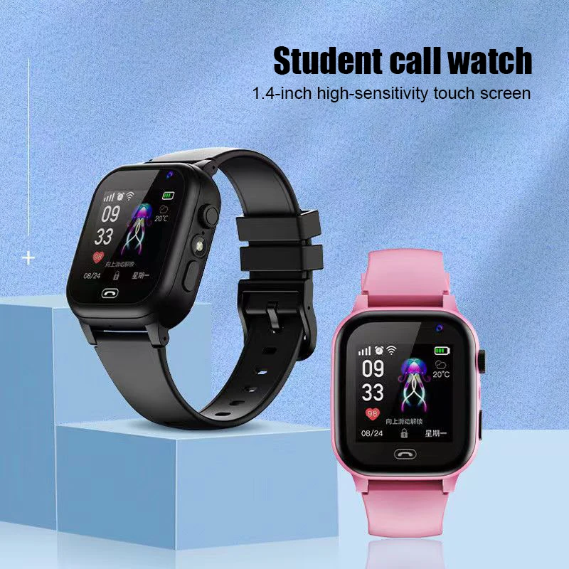 Smart Watch Kids LBS Location SOS telefonata 4G SIM Card Chat Camera Photo Alarm Clock orologio impermeabile bambini Boy Girl Gifts