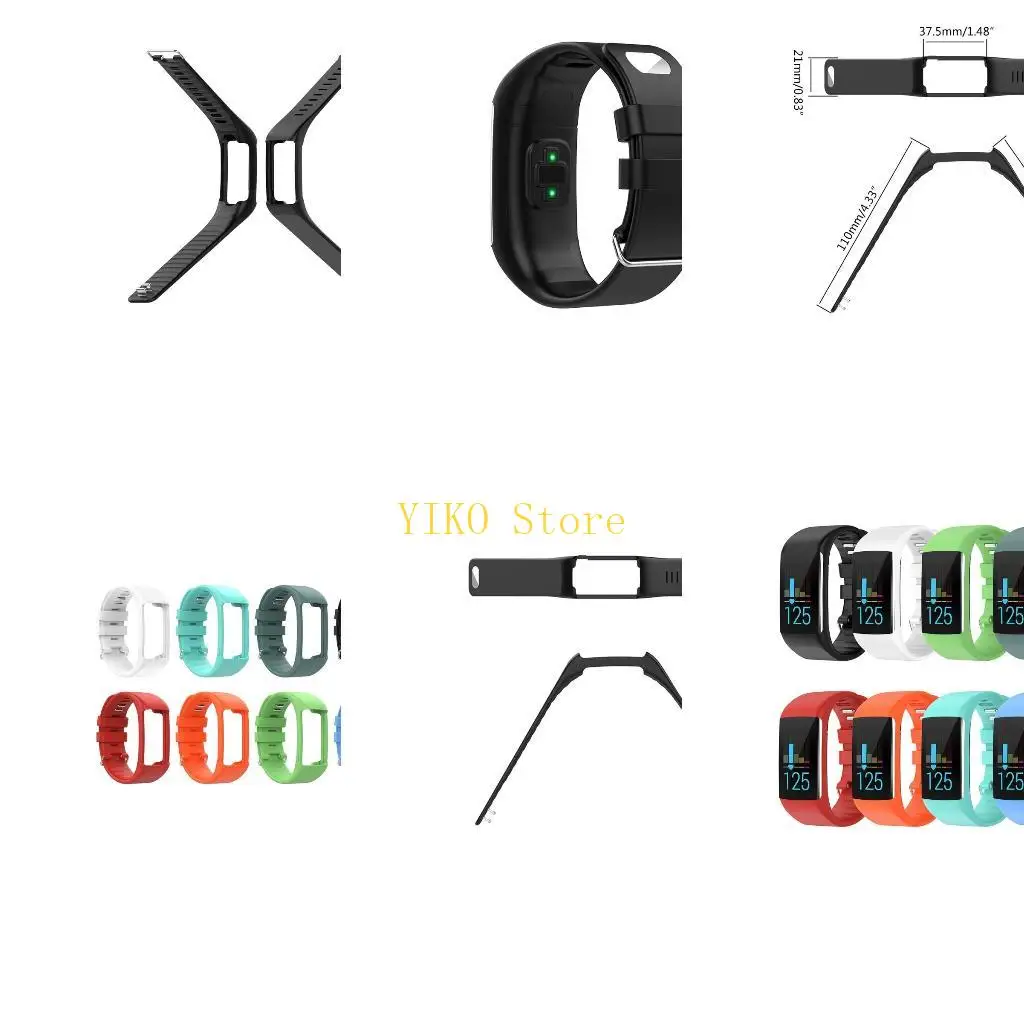 K32C A360 A370 Bandas Pulsera reloj ajustable Banda reloj inteligente silicona