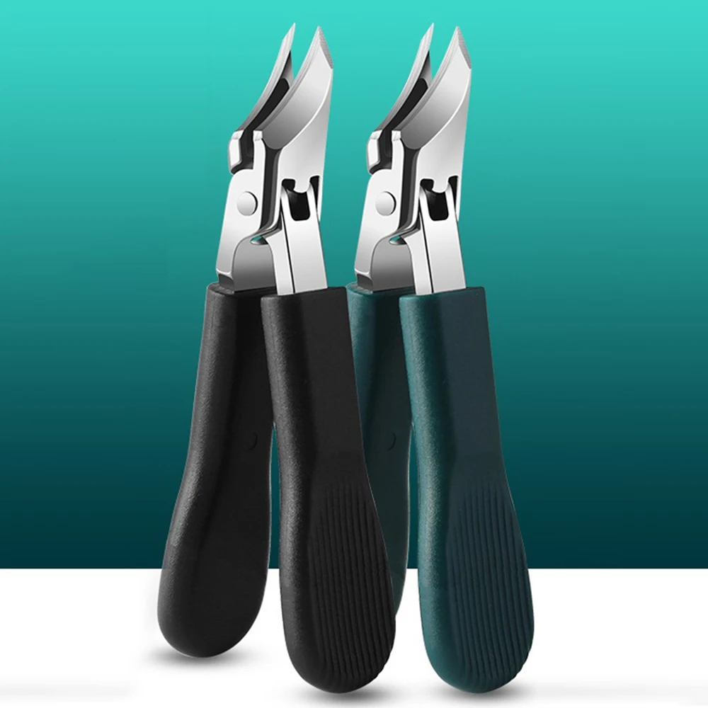 

Изогнутые кусачки для ногтей, кусачки для стрижки ногтей и ногтей из нержавеющей стали, кусачки для удаления кутикулы с защитой от брызг, кусачки для стрижки ногтей