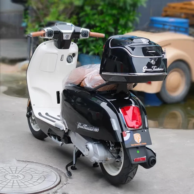 ApplicableRA GT150Motorcycle retro tail box, scooter trunk, cargo box, luggage box, special modification accessories