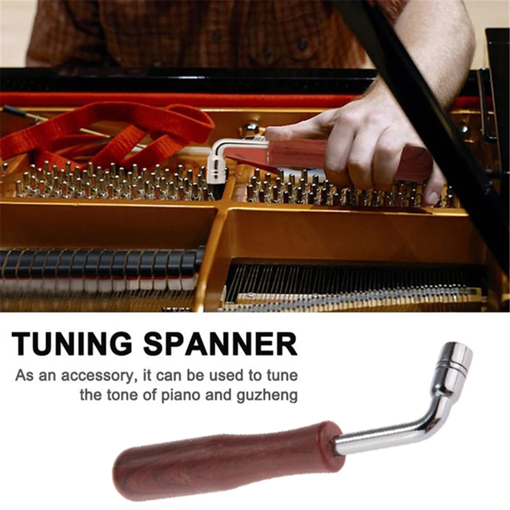 L-shape Durable 88-61-54 Keys For Chinese Zither For  Piano String Pin Repair Tuner Spanner Tuning Hammer Square Wrench