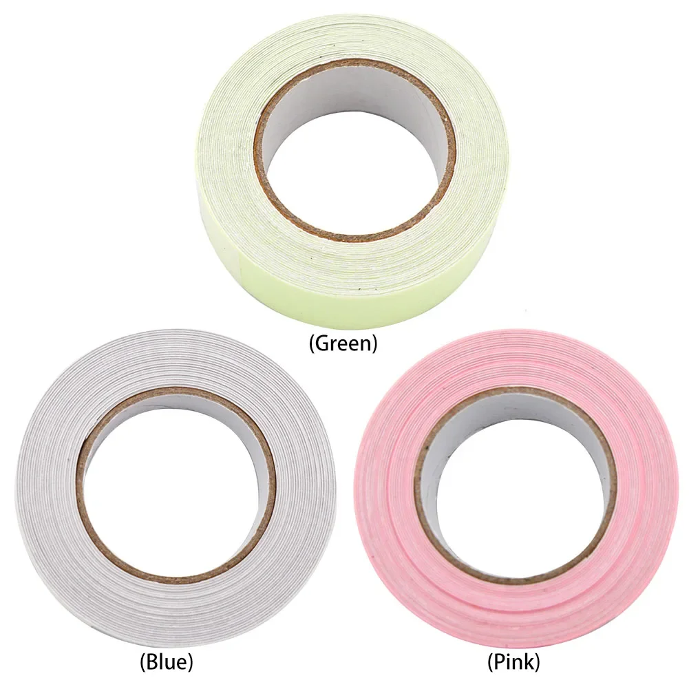 1-6PCS Luminous Tape Fluorescent Adhesive Tape Glow In The Dark Tape Self-adhesive Glow Sticker Bicycle Warning Fluorescent Tape