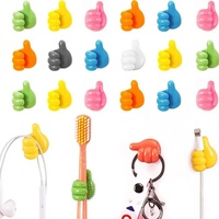 1-10PCS Thumb Up Cable Winder Hook USB Cable Power Cord Self Adhesive Mini Hook Home&Office Data Cable Clip Wire Desk Organizer