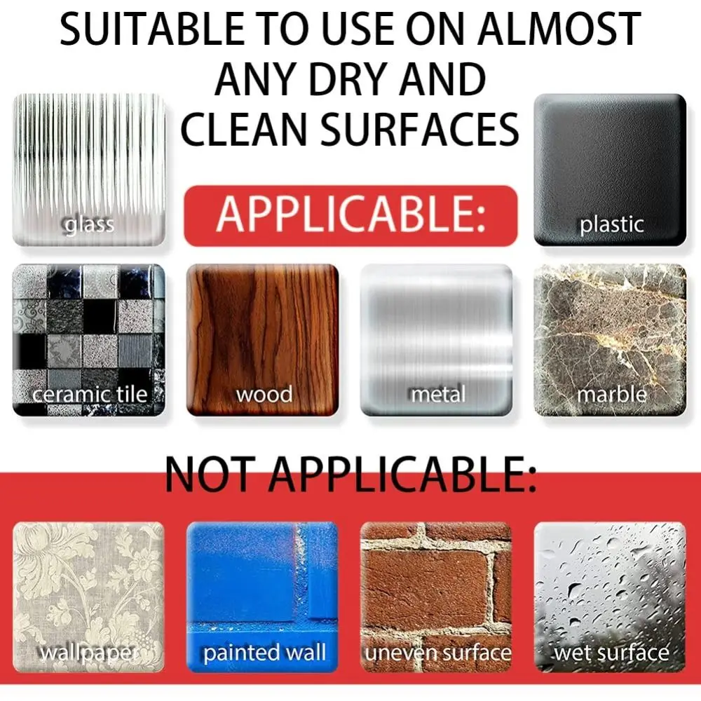 60Pcs/120Pcs Multifunction Waterproof Double Sided Adhesive Reusable Cuttable Wall Stickers Non-markin Removable Adhesive Tape