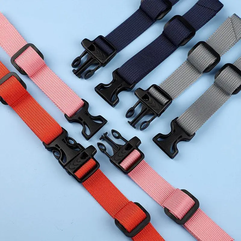Anti-Slip Backpack Shoulder Straps Chest Belt Fixed Buckle Outdoor Double Shoulder Bag Children Students Front Buckle Plug Ac...