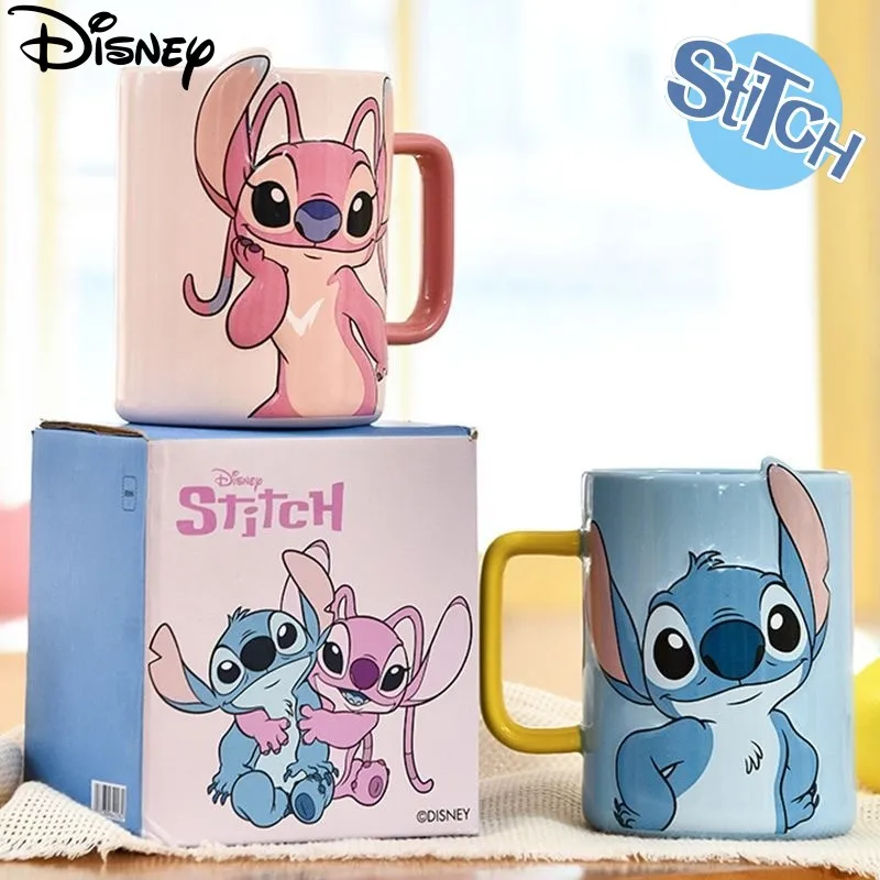

Cute cartoon Disney series Stitch student new home dormitory personality creative animation design couple ceramic coffee mug
