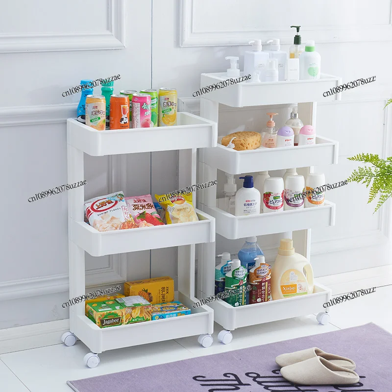 Kitchen Rack Floor-to-ceiling Multi-layer Vegetable Basket, Vegetable and Fruit Storage Basket, Wheeled Mobile Storage Rack
