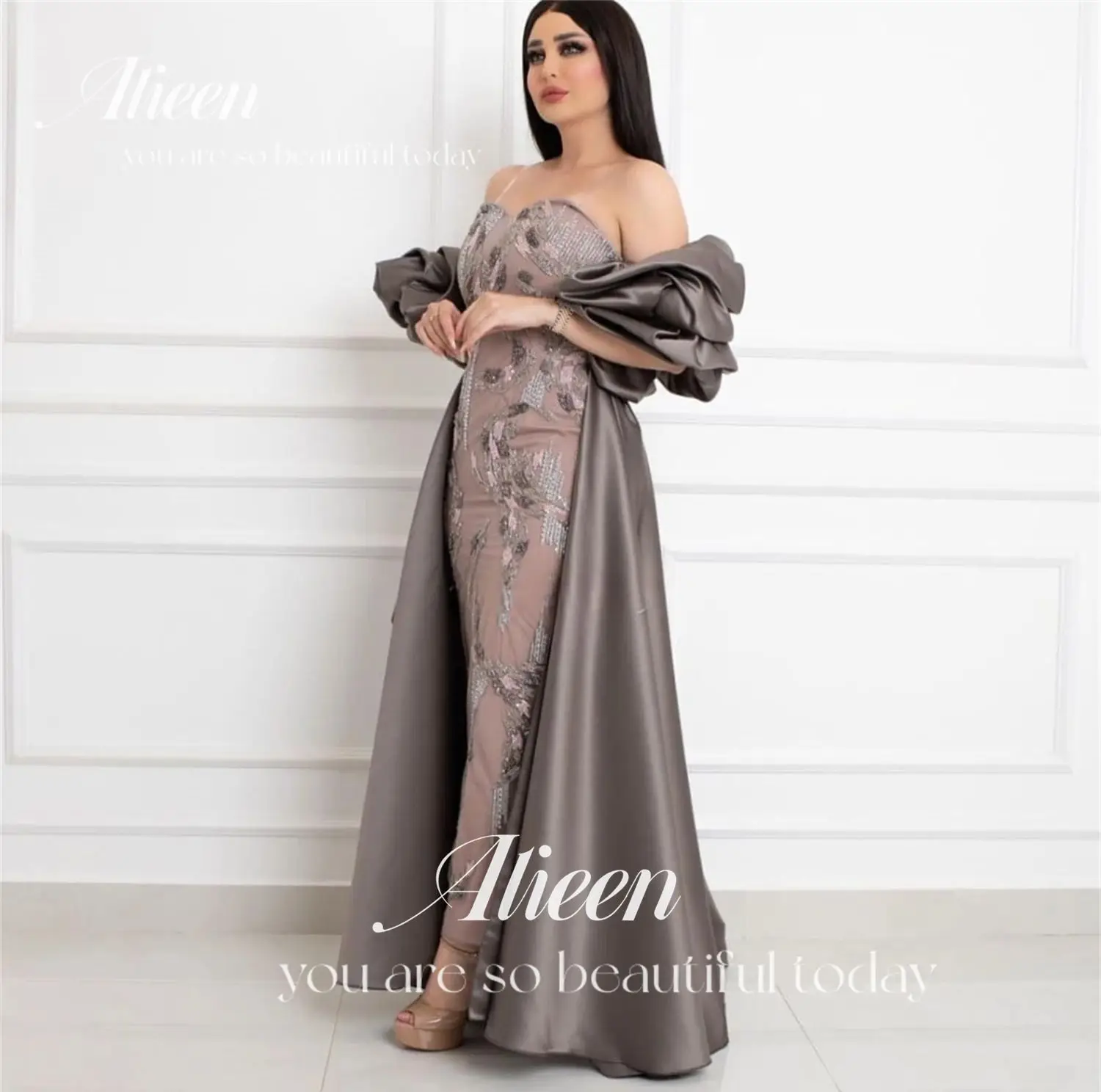 Suknia wieczorowa błyszcząca syrenka Eid Al-fitr aplikacja Grace sukienki na specjalne okazje okazje eleganckie kobiety dostosowane kobiece bal