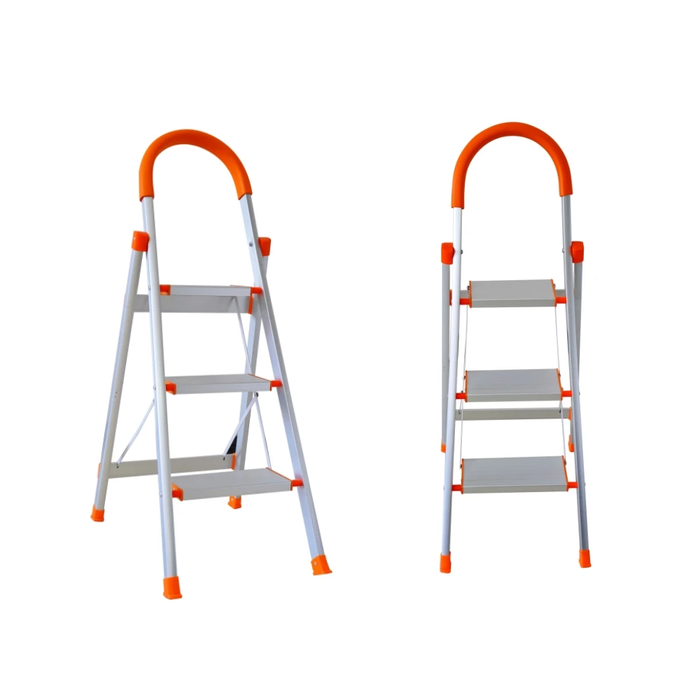 For Best Sale Hardware Garden Aluminium folding ladder thickened 3 4 5 6 Steps Ladder Shelf with handle