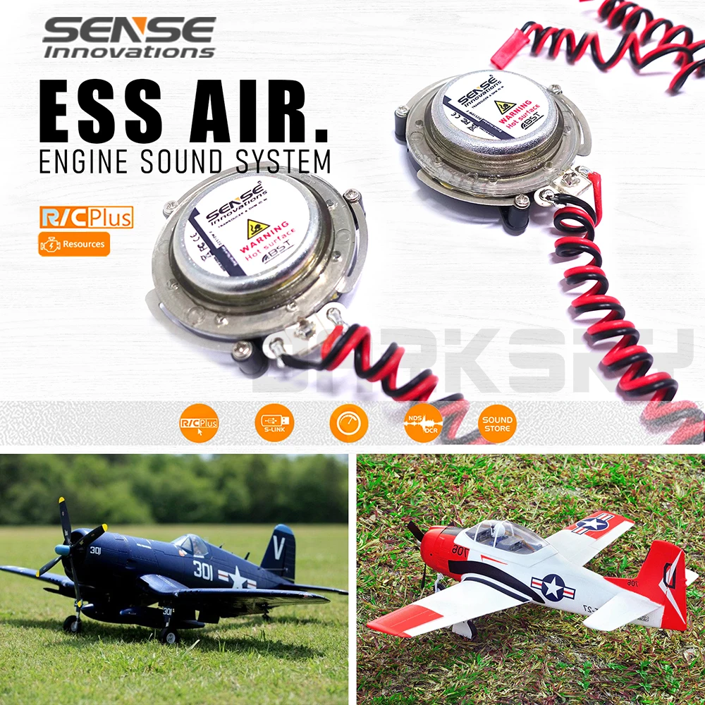 SENSE ESS-AIR エンジンサウンドシステム RC リモートコントロールモデル飛行機航空機アクセサリー用の 5-26V 入力電圧を ...