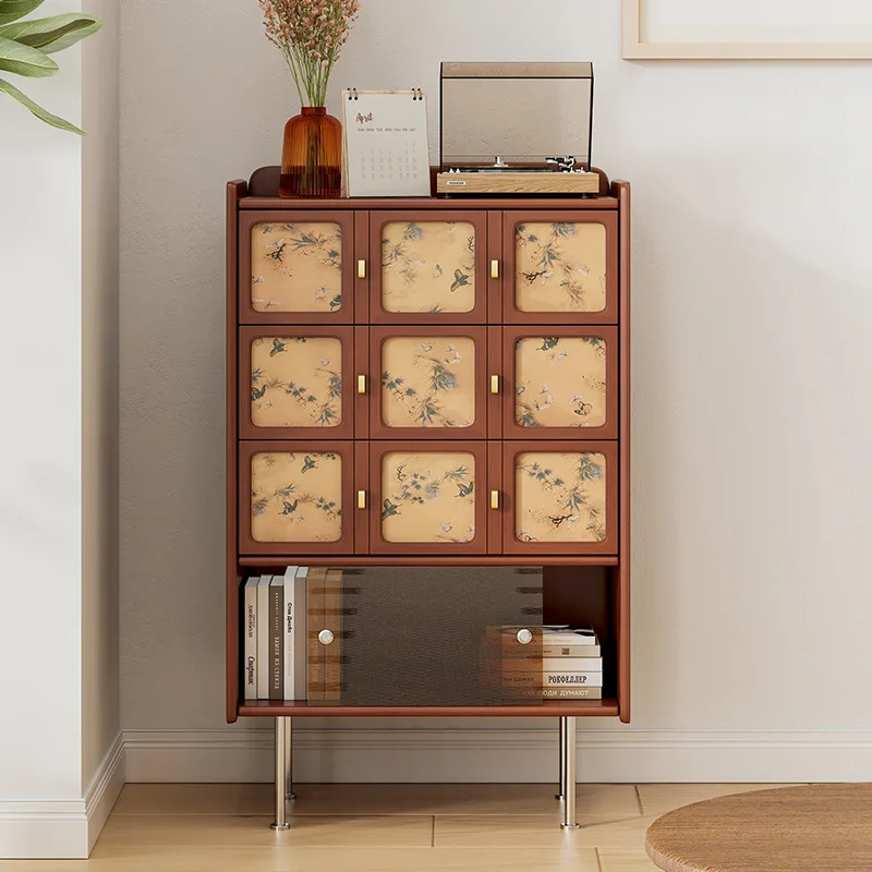 

Medieval Style Solid Wood Barrel Cabinet - Retro Kitchen & Pantry Storage Locker with Versatile Wall-Mounted Design