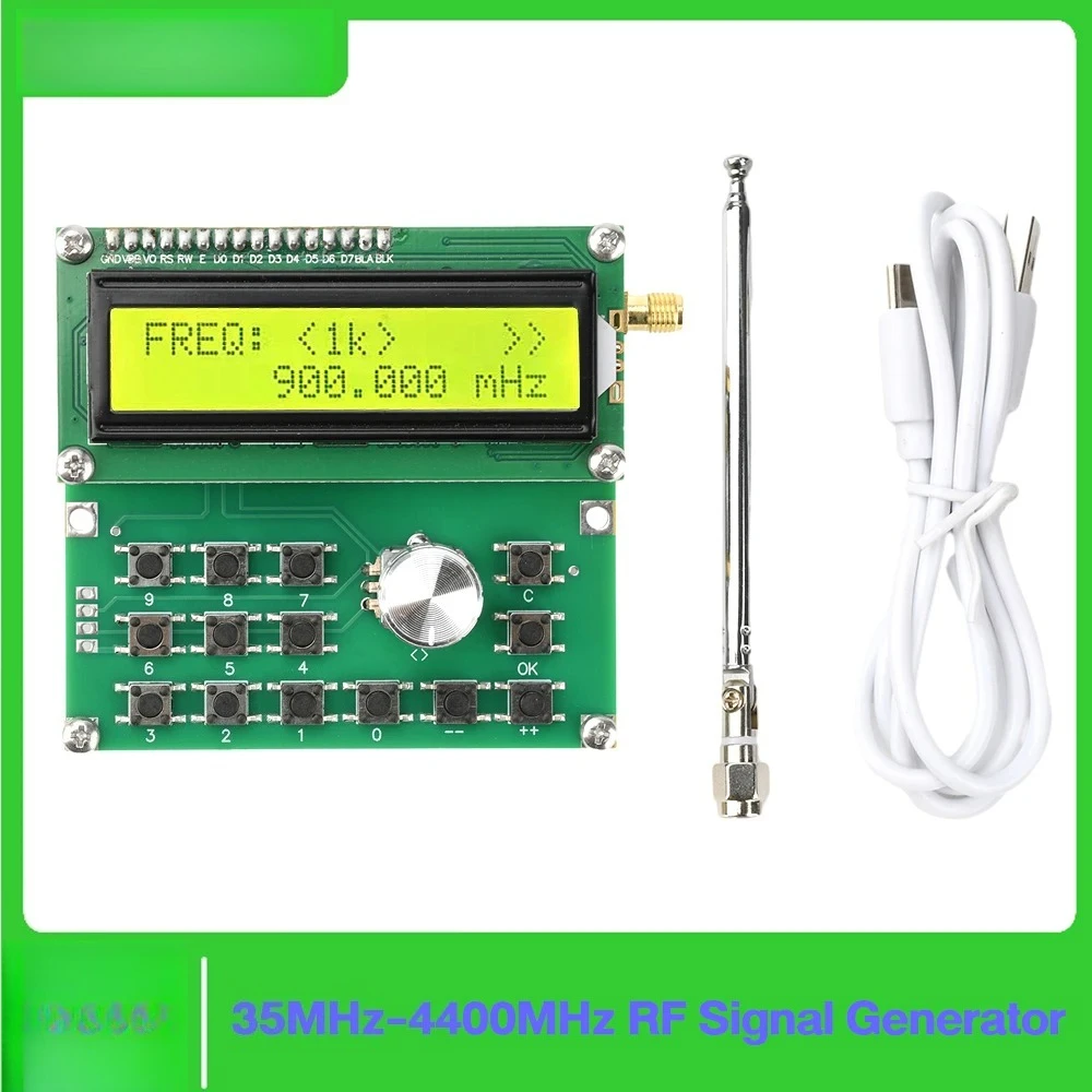 35MHz-4400MHz RF Signal Generator DC 4.5V-5.5V Type C Adf4351 Signal Source Module RF Module