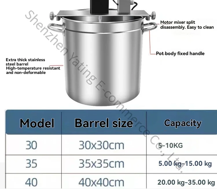 Excellent 30type 220V Hot Pot Bottom Material Frying Machine Electric Mixer For Stew Sauce Congee Bean Paste Chilli Oil Shrimp C