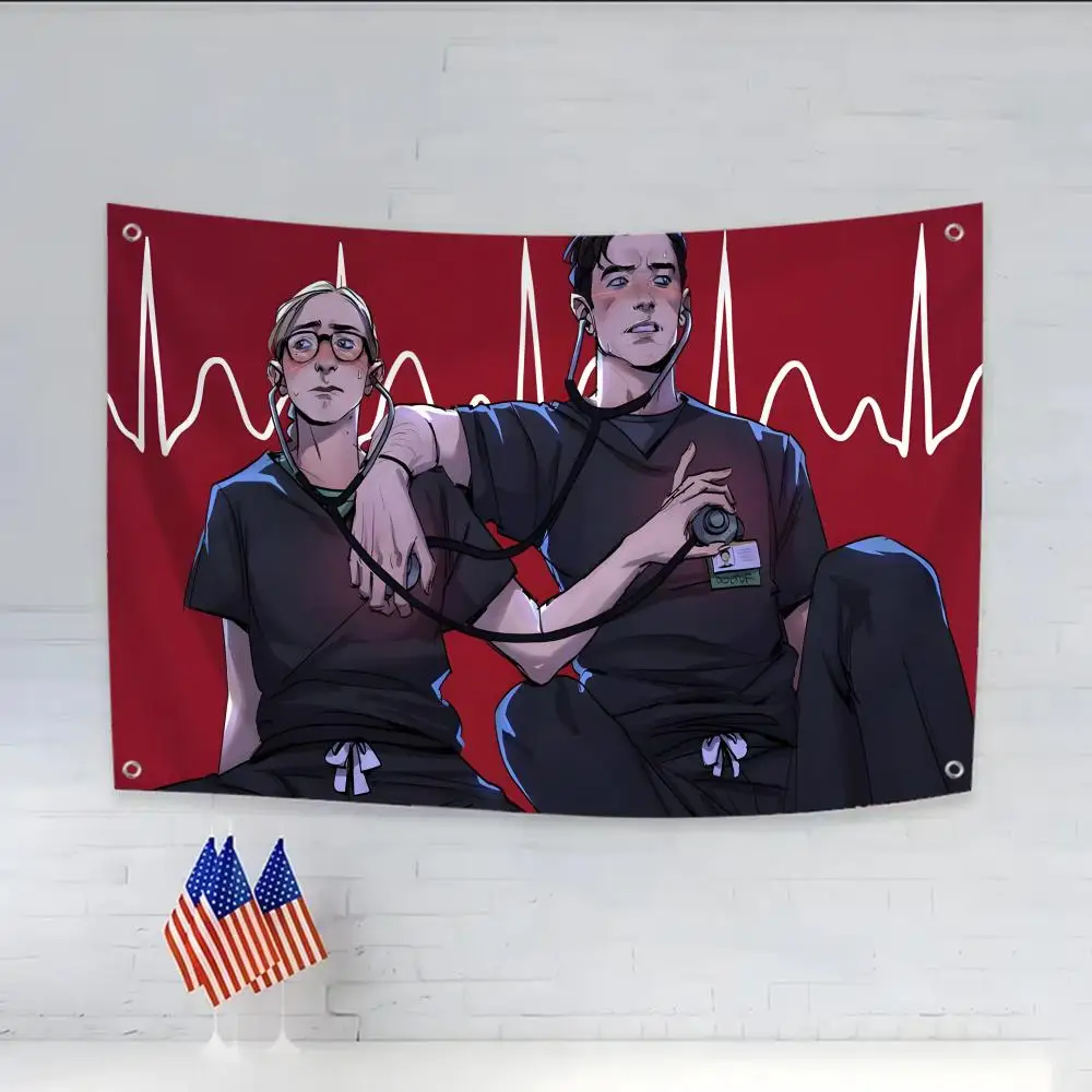 Les quatre anneaux suspendus des drapeaux quotidiens Pitts remarquables, sans bordure, pour une utilisation en intérieur et une décoration extérieure, faciles à accrocher.