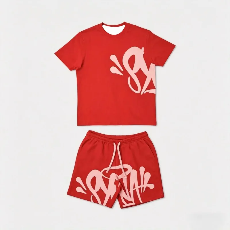 2026 Trendy Y2k Clothes Outdoor Casual Summer T-Shirt Shorts Fashion Women's Men's Kids Clothing Outfit Tees Streetwear Trunks view 2