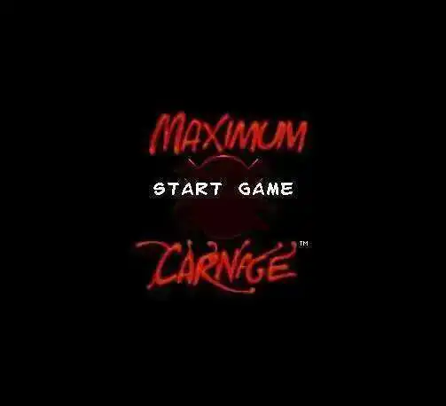 Tarjeta de juego gris grande MAXIMUM CARNAGE NTSC personalizada de 16 bits para jugadores de EE. UU. de 46 pines