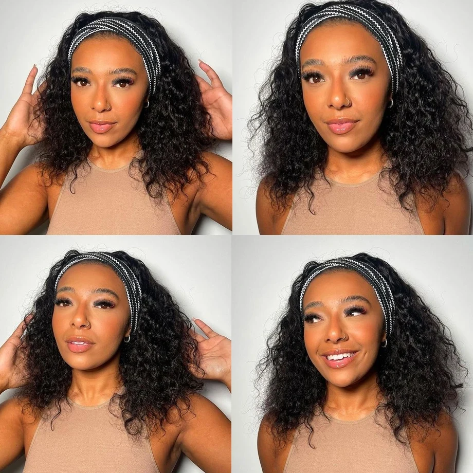 Women's 4x4 Lace Front Brazilian Water Wave Wig