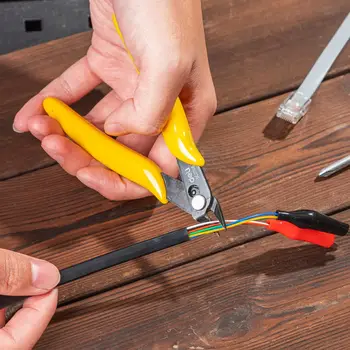 Deli 4.5吋塑膠切割CR-V超薄單刃高達剪鉗防滑手柄水口鉗塑膠模型切割器 10 最佳銷售 單刃鉗 - №2