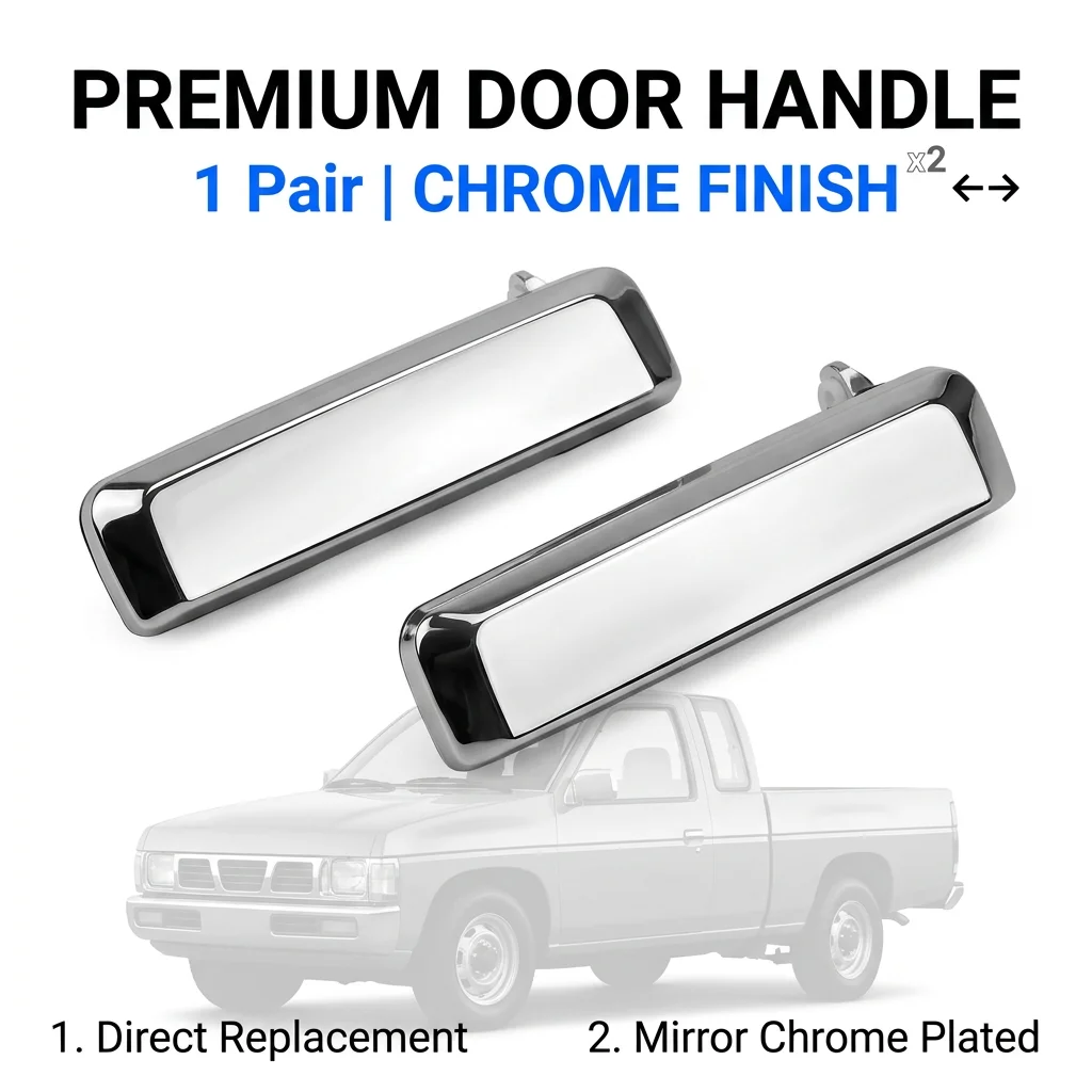 2PCS Exterior Door Handle 80607-01A10 80606-01A10 For Nissan D21 1986-1994 Sentra 1982-1986 Pickup 1995-1997 Pathfinder 87-95