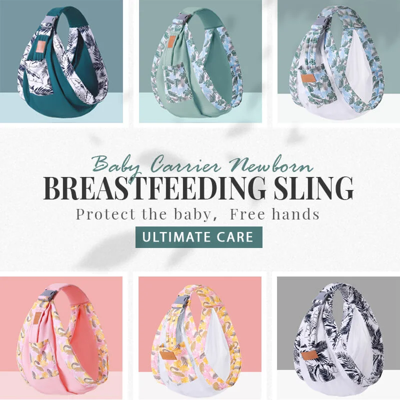 Baby Wrap Newborn Sling Dual Use Infant Nursing Cover Carrier Mesh Fabric Breastfeeding Carriers Up To 130 Lbs (0-36M)