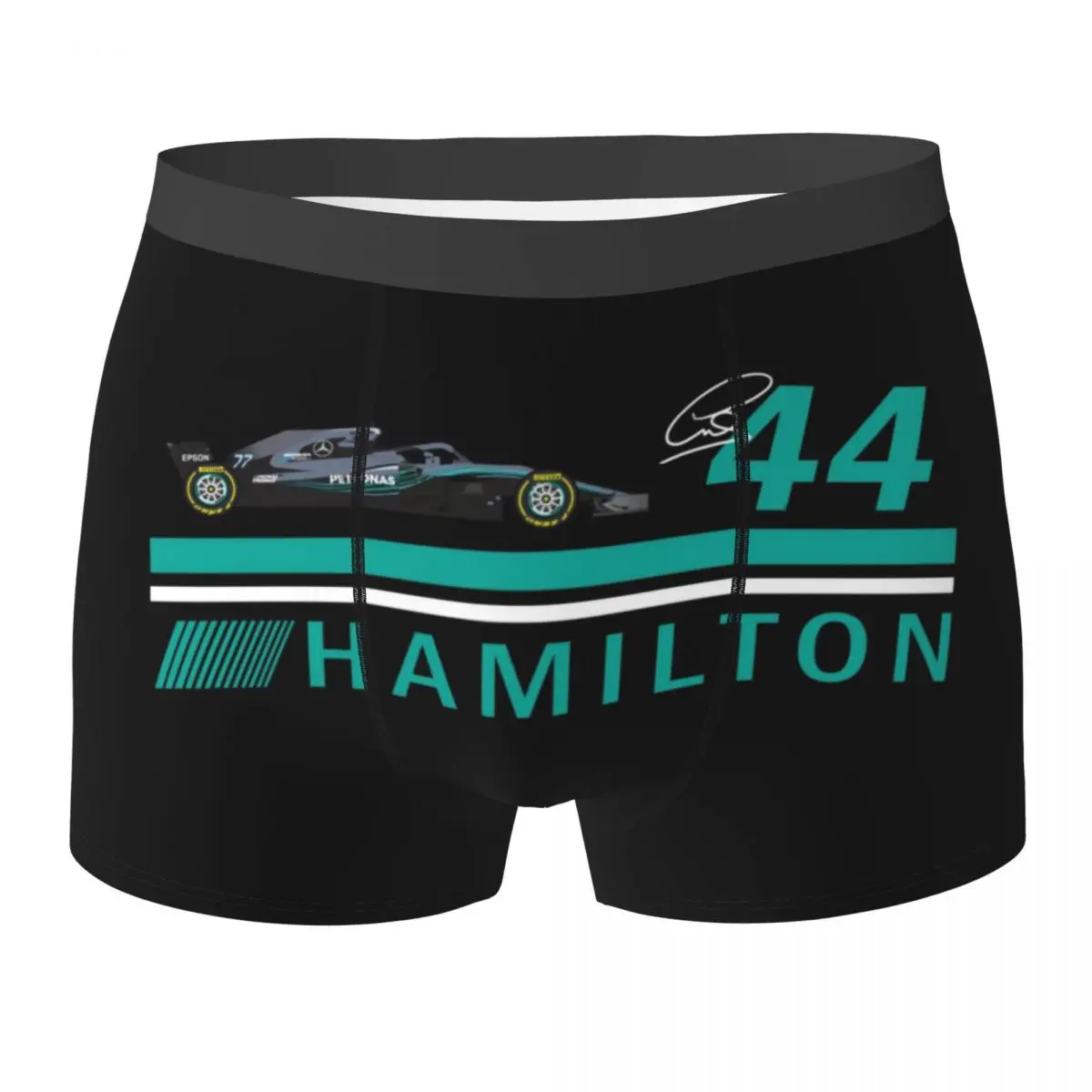 Boxer Underpants Shorts Lewis Hamilton Panties Men's Comfortable Underwear for Homme Man Boyfriend Gifts