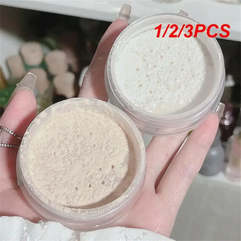 

1/2/3PCS Powder Double Color Cace Beauty Products Finishing Powder Natural White Facial Makeup Powder Cake Feather Silk Soft