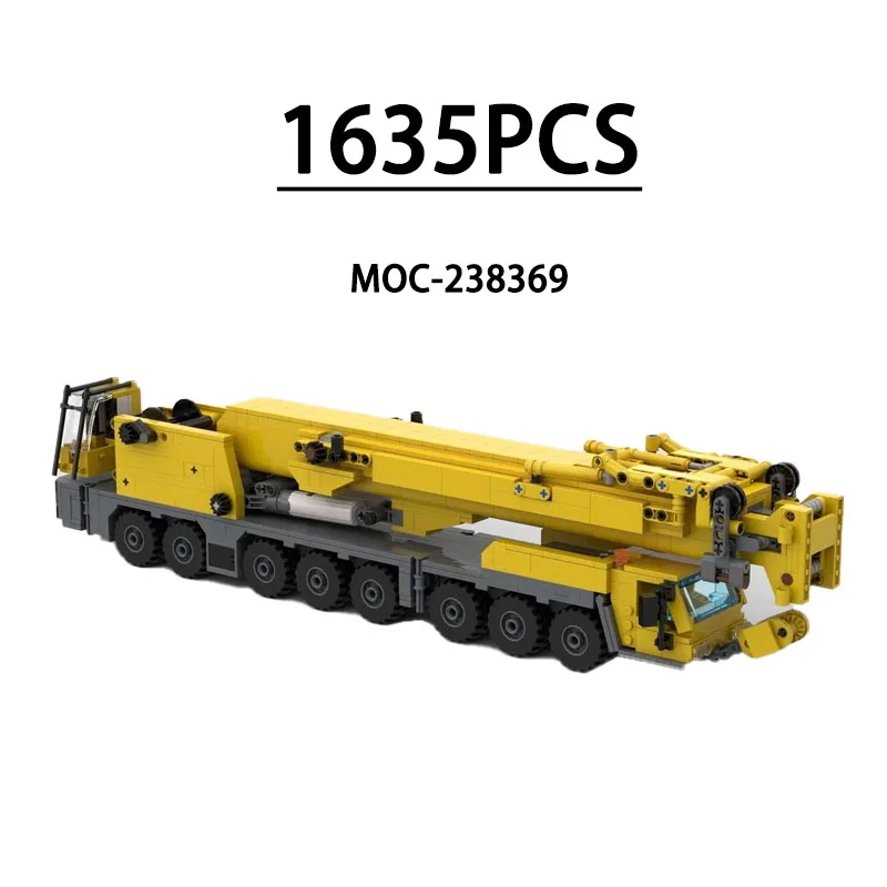 

MOC-238369 Строительный блок Городской мобильный кран Модель Орнамент, 1,635 деталей, детский день рождения, Рождество и Новый год Игрушка в подарок