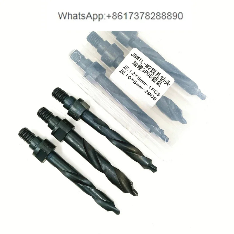 

Lock hole slot milling cutter, three hole bridge cutting aluminum alloy plastic steel slotting machine, drill bit 10 * 12 * 5mm