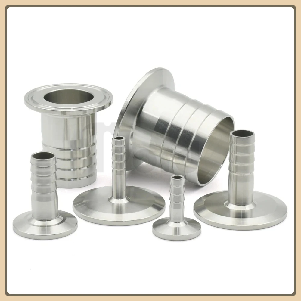 Hose Hook OD8 10 12- 51mm Joint Adapter Three Clip SS304 316L Stainless Steel Sanitary Pipe Fitting Collar OD50.5 64mm Homemade