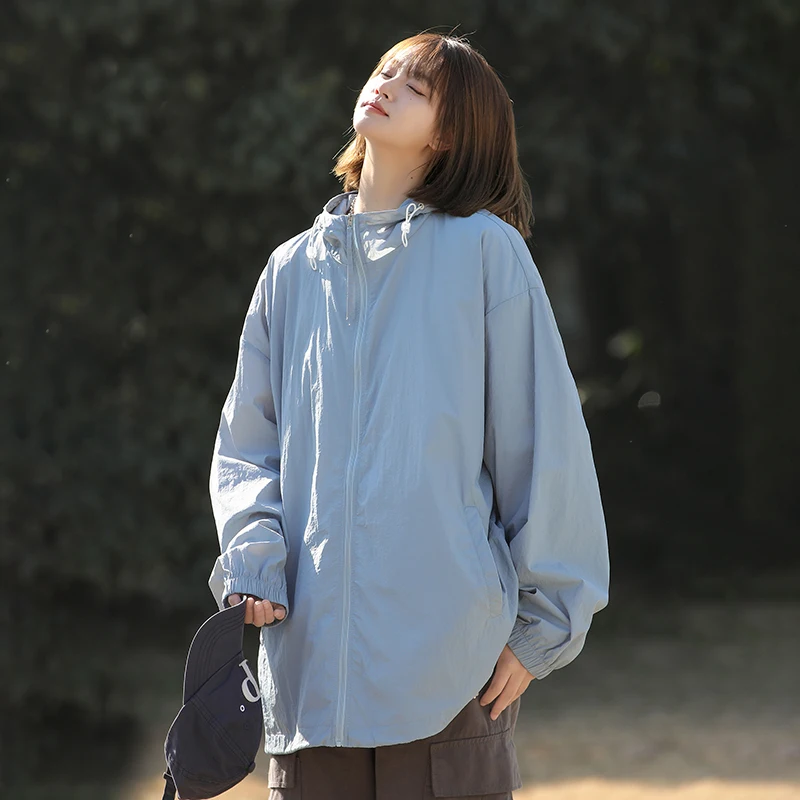 Manteaux de protection solaire pour femmes, randonnée en plein air, ample, grande taille, respirant, vêtements de protection solaire, veste coupe-vent à peau fine, nouvelle collection