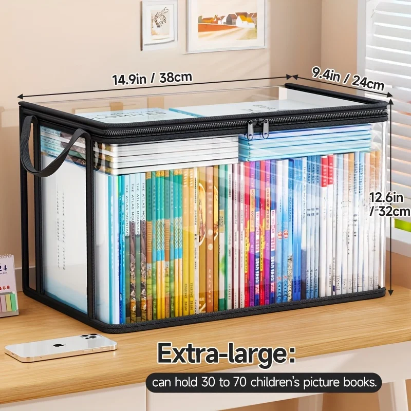 PVC Storage Bag with Flip Lid & Viewing Window