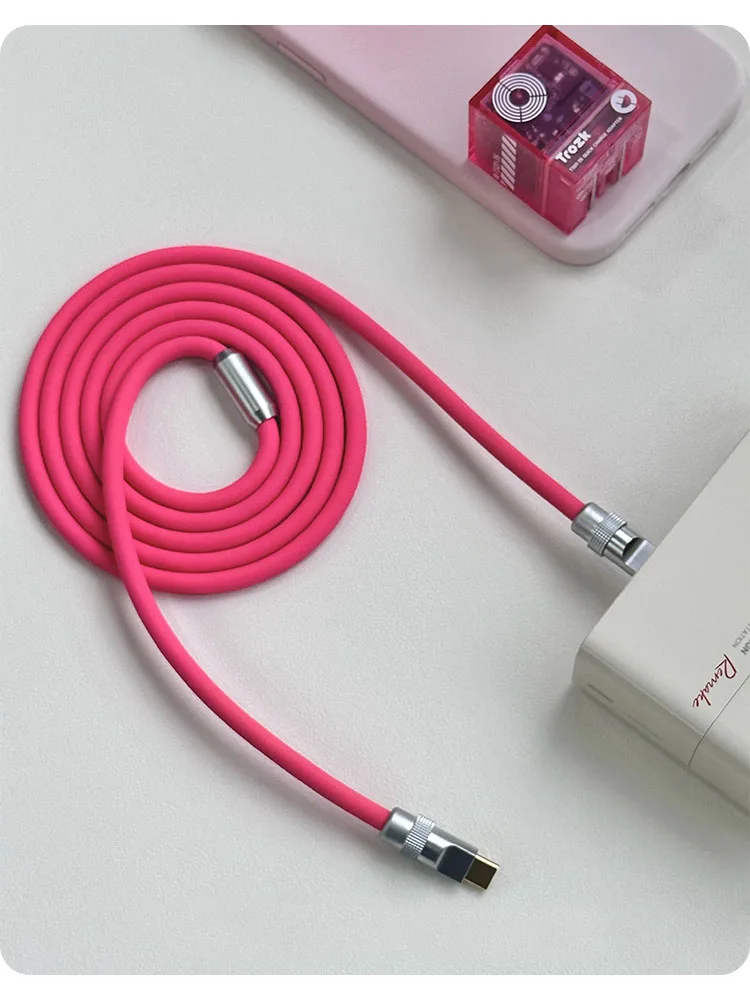 Type-C vs LIGHTNING Silicone charging cable fast charging cable for apple iphone15 8-14 fast charging charging