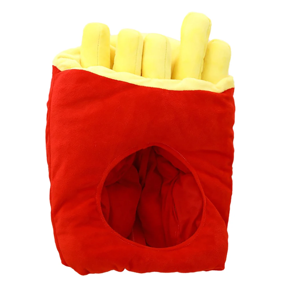 

1pc French Fries Hat Party Cap Festival Cosplay Prop Prank Headdress Cartoon Costume Accessories Party Favor
