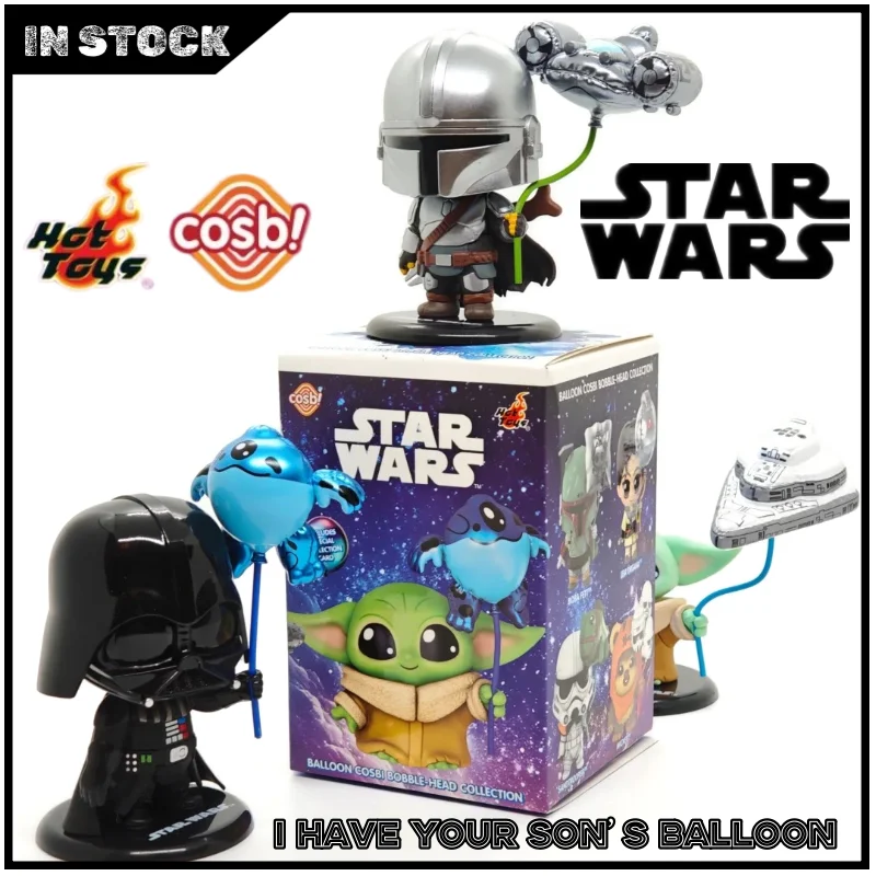 

New Arrival Genuine Hottoys Cosbi Star Wars Balloon Party Series Blind Box Bobble Head Collection Mini Figure Trendy Toy Gifts