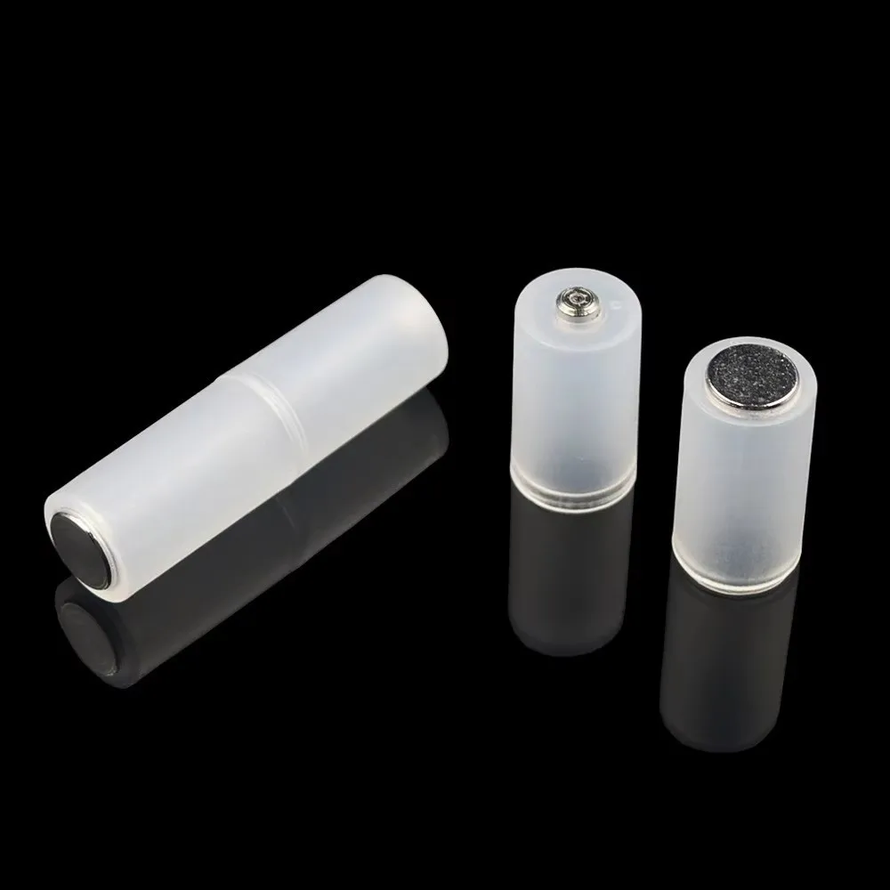 4Pcs/Box Universal AAA To AA Converter Insulated Case Translucent Battery Case Convenient Anti-Leakage Battery Adapter