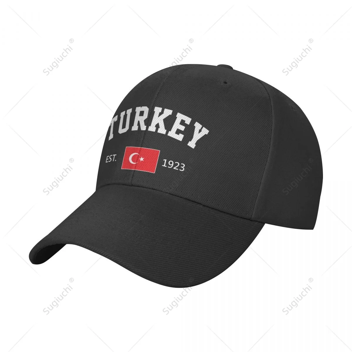 Unisex Baseball Cap Turkey EST.1923 Independence Day Wild Sun Shade Peaked Adjustable Outdoor Caps for Men Women