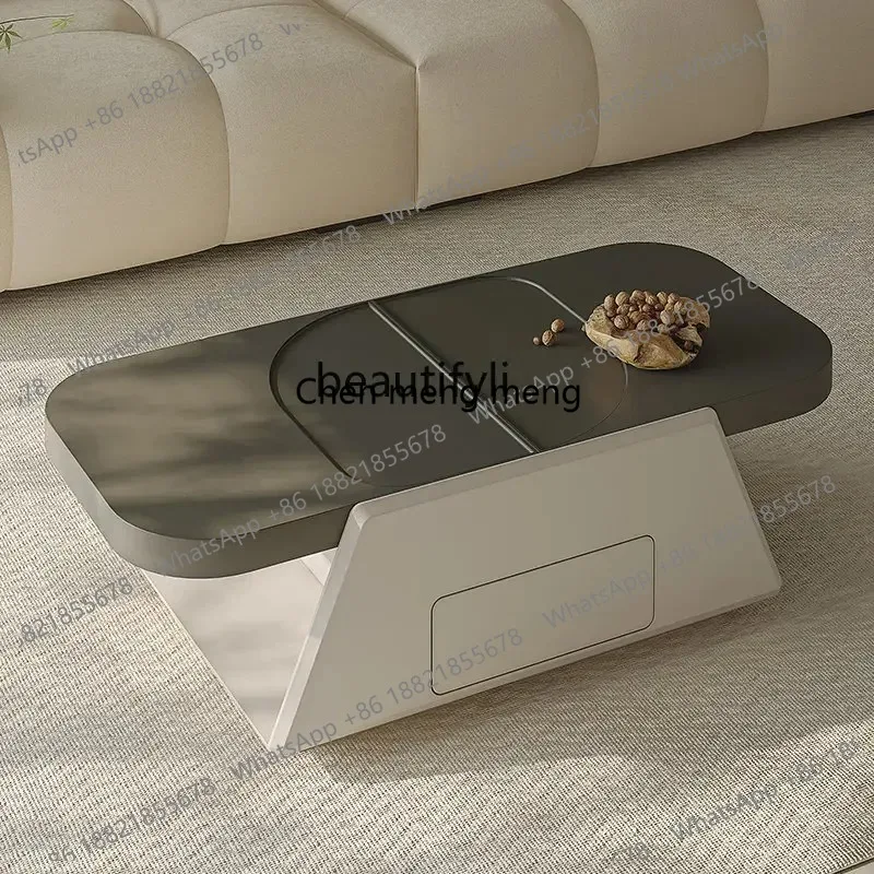 

lhy 26 new Zq Silent Style Coffee Table, Retractable, French Cream Style, Small Apartment, Living Room, Home ss 26