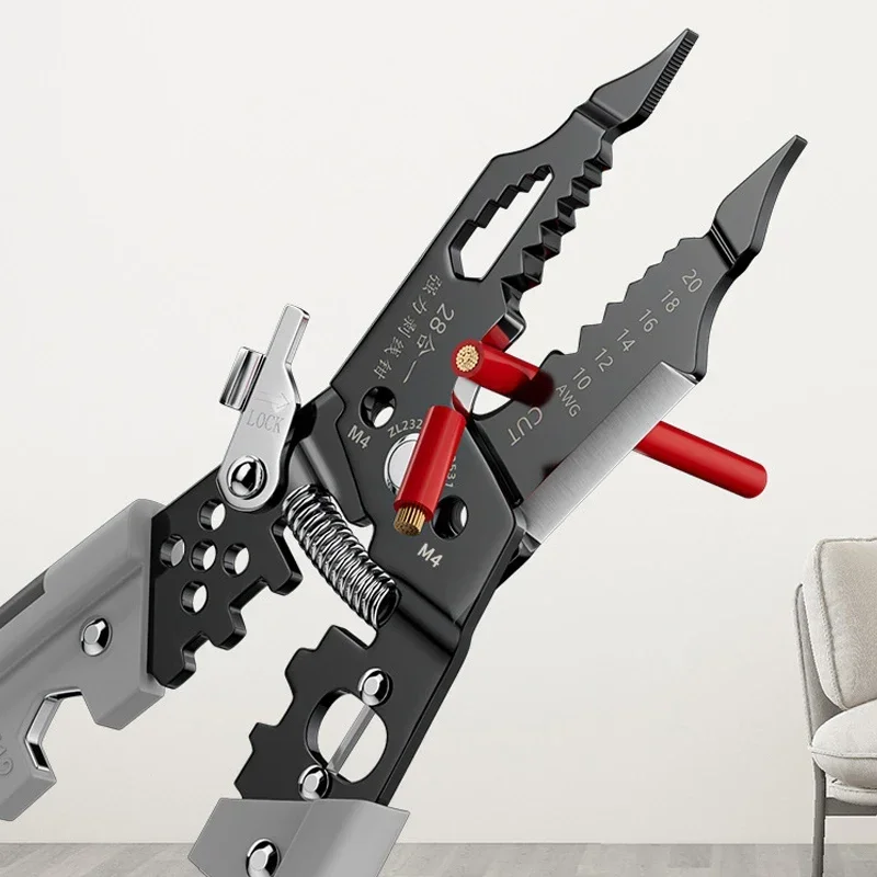 Multifunctional Stripping Tool 28 In 1 Multitool Plier Crimper Cable Cutter Wire Stripper Tools Crimping Pliers Terminal