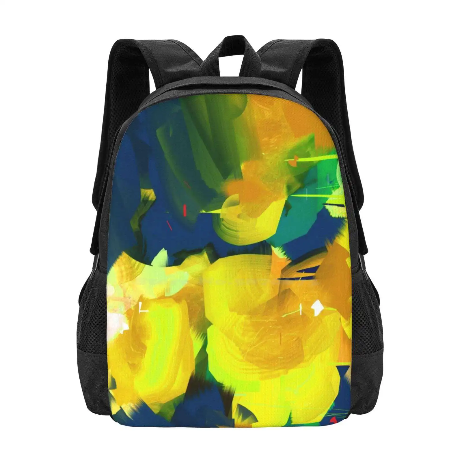 

Summer #abstract #flowers Hot Sale Backpack Fashion Bags Summer Season Abstract Flowers Garden Nature Yellow Leaf Plants Spring