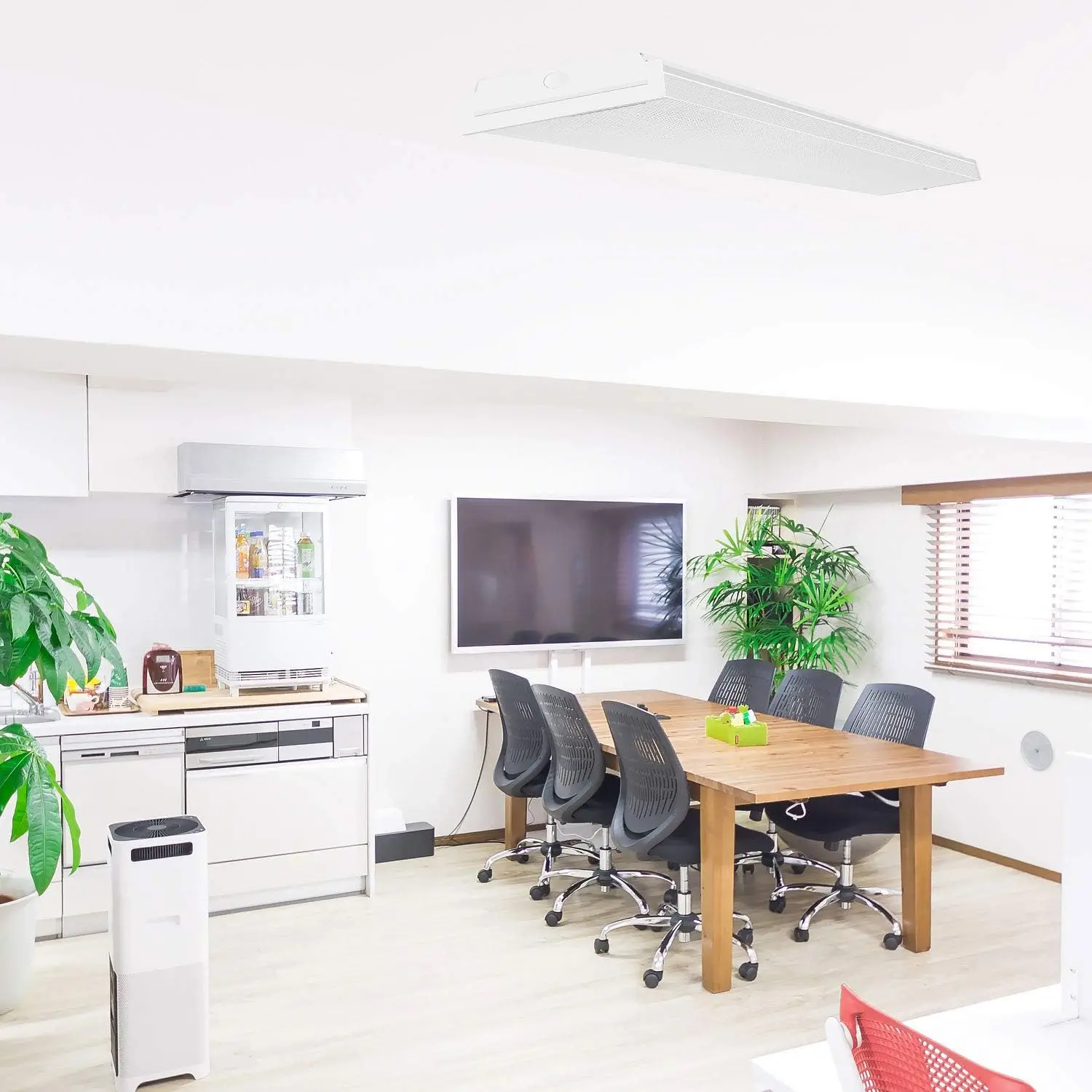 LED 랩어라운드 라이트, 사무실 조명, 7200 루멘, 4000K, 4 피트 플러시 마운트, LED 랩 샵, 60W, 4FT