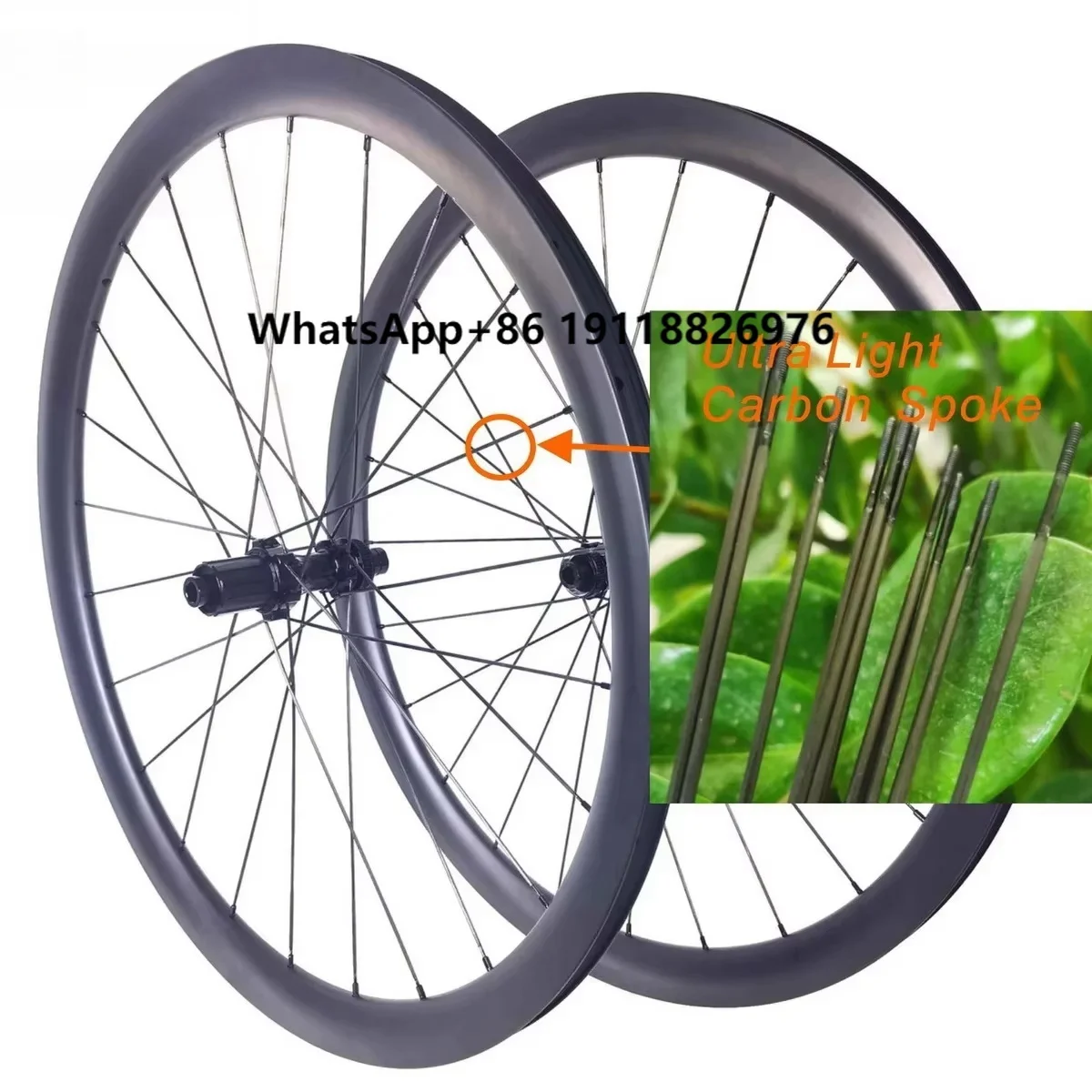 

Super Light Road Bike Wheels Carbon Spokes 30mm 35mm 45mm 50mm Profile 25mm Width Tubeless Tubular Bicycle Wheelset