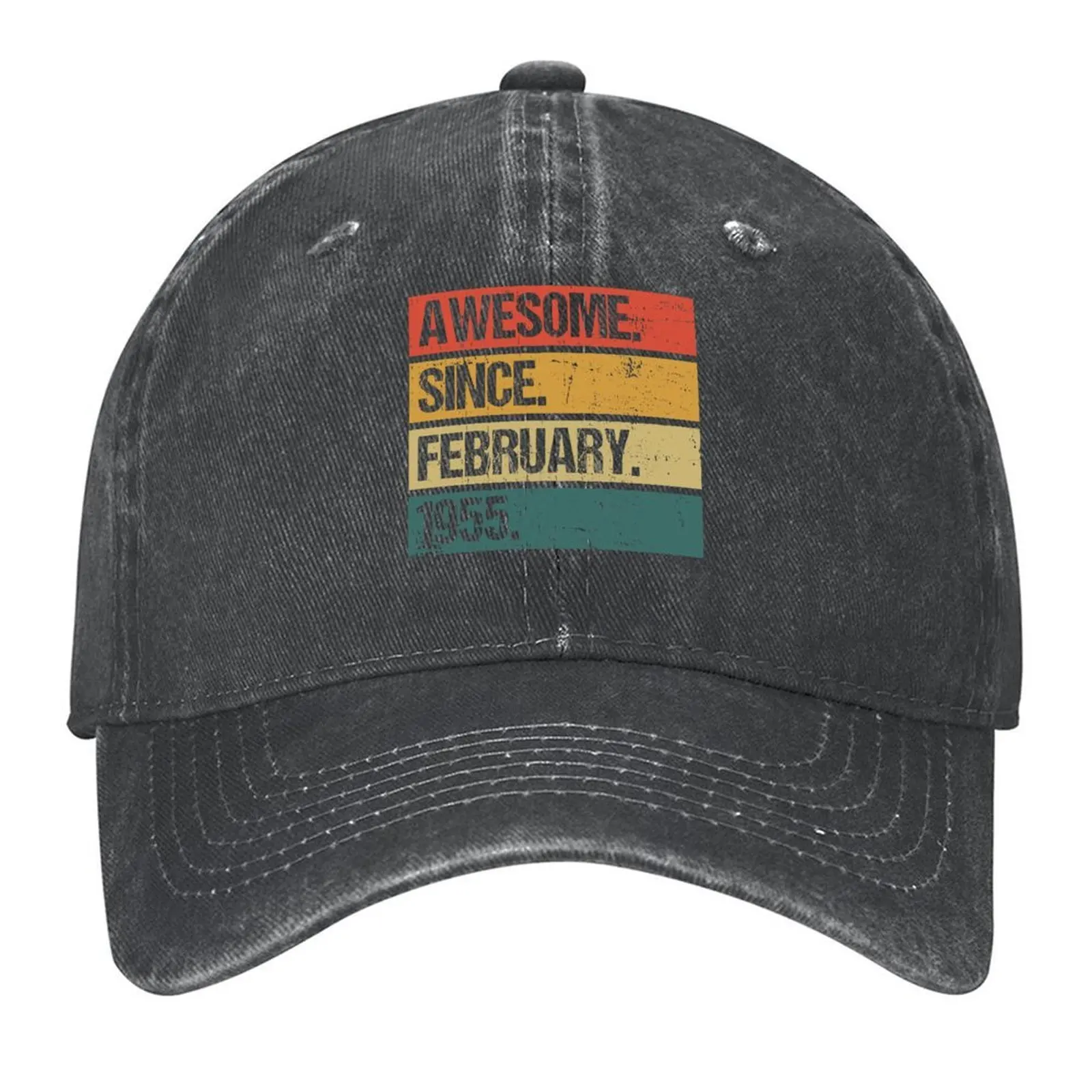 

Awesome Since February 1955 Made In 1955 Vintage February 1955 Baseball Cap sun caps Golf Hat Beach Trucker Hat Men Hats Women's
