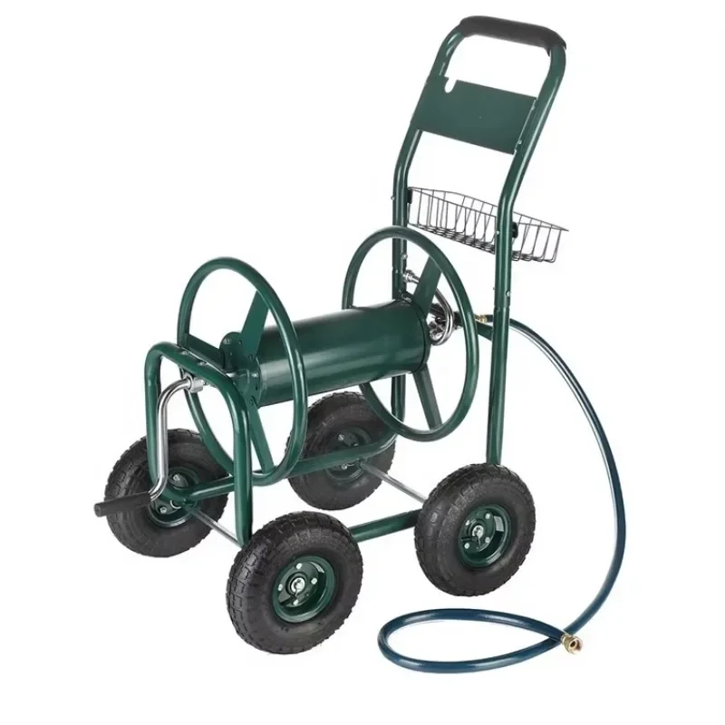 Garden lawn water planting hose reel truck Garden irrigation spray hose storage truck