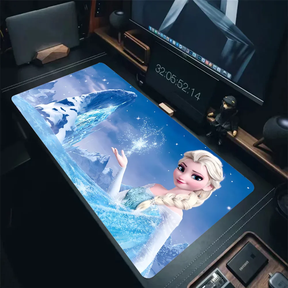 AnimeF-Frozen Elsa Mousepad Large Gaming Mouse Pad LockEdge Thickened Computer Keyboard Table Desk Mat