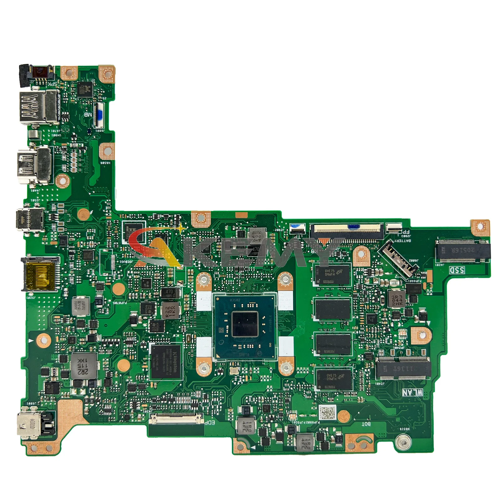 Akemy e210ma mainboard für asus vivobook 12 e210ma e210mab e210m Laptop Motherboard CPU n4020 n5000 n5030 4g/8g-ram 64g/128g-ssd