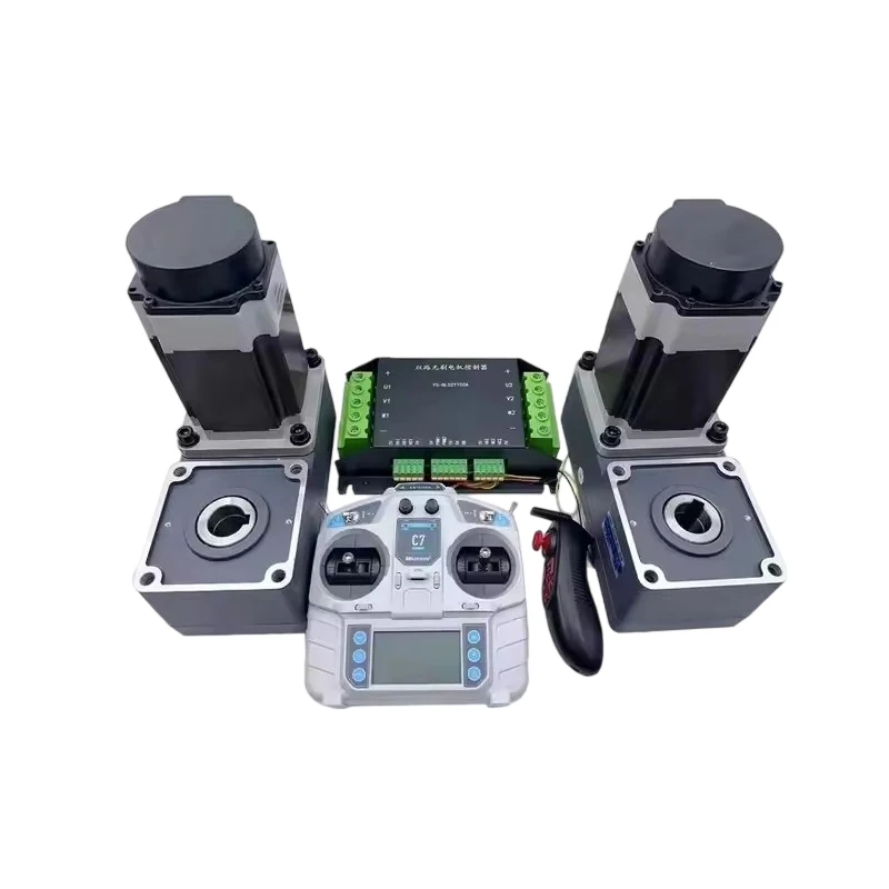 

Certified Dual Motor 1000W Brushless DC Gearbox Motor Tracked Chassis Tracked Lawn Mower Transport Robot Heavy Duty Drive