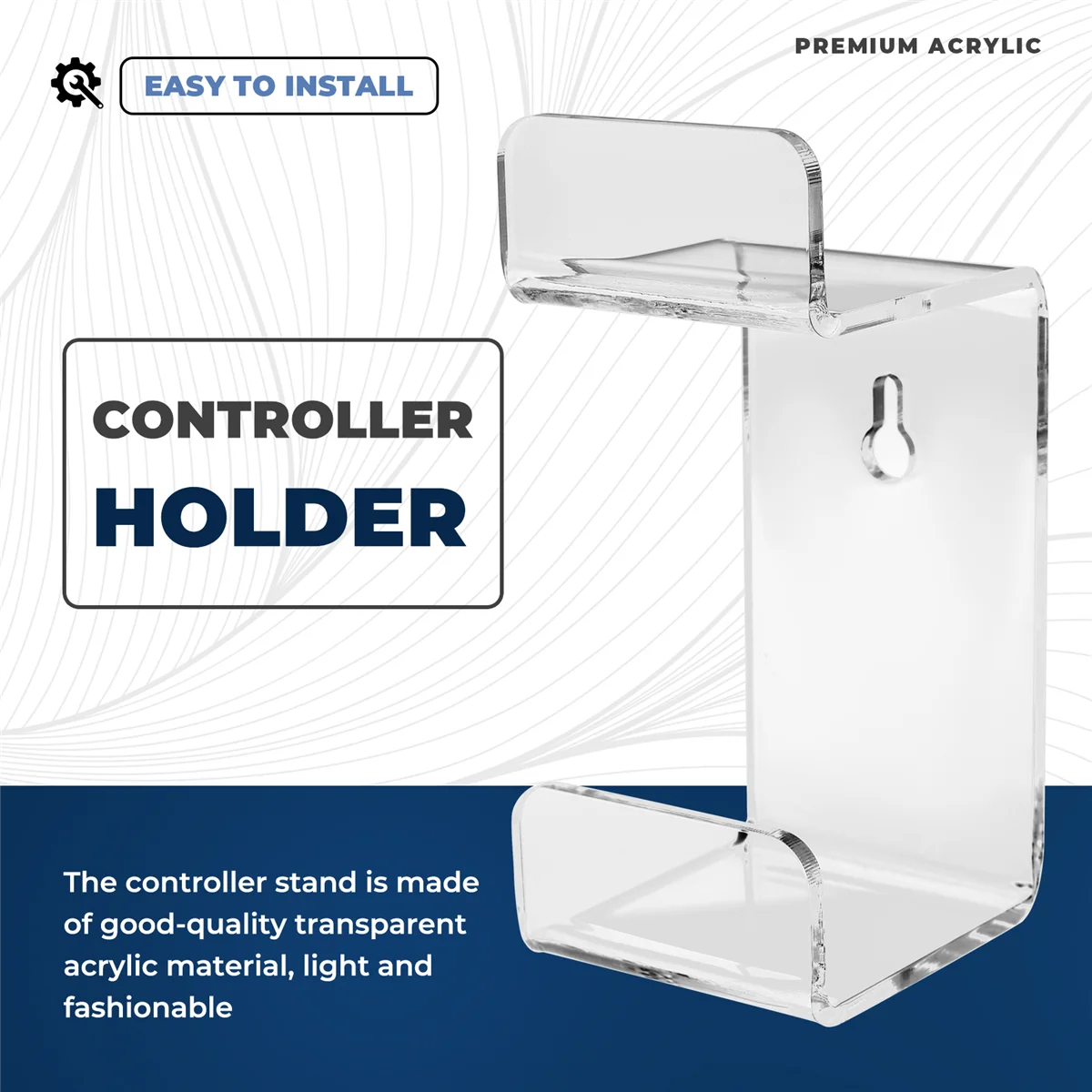 حامل وحدة تحكم ألعاب عالمي مثبت على الحائط وحامل سماعة الرأس لتوفير المساحة وحامل لوحة الألعاب على الحائط لجهاز PS4 Xbox K #6