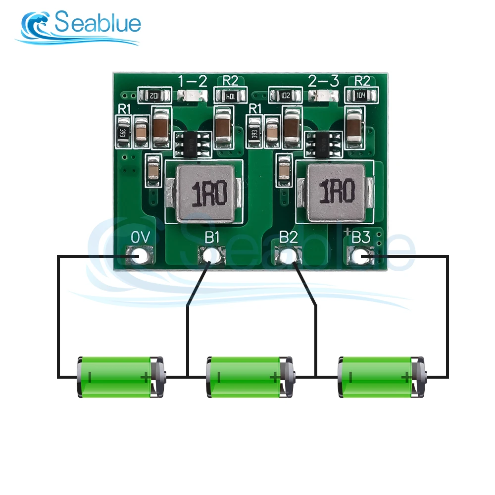 2S 3S 4S 1.3A Active Equalizer 3.7V 18650 Lithium Iron Battery 3.2V Lifepo4 Battery Transfer Balancer for BMS Protection Board