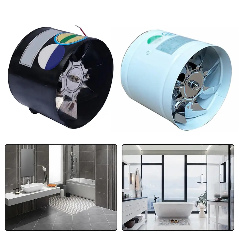 220V Kitchen & Bathroom Exhaust Fan with 4 inch & 6 inch Duct Options for Effective Airflow and Low Noise Operation