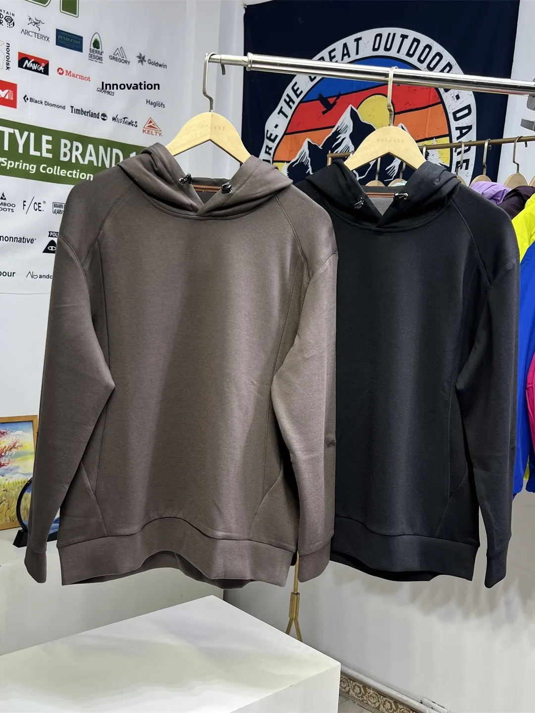 

High-End Men's Woolen Knitted Hoodie Casual Sportswear Straight Cut Faion Urban Sle Long Sve Sweatirt for Autumn Winter